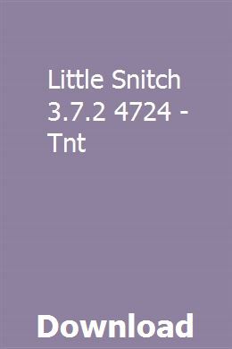 Little Snitch 3.7.2 Download